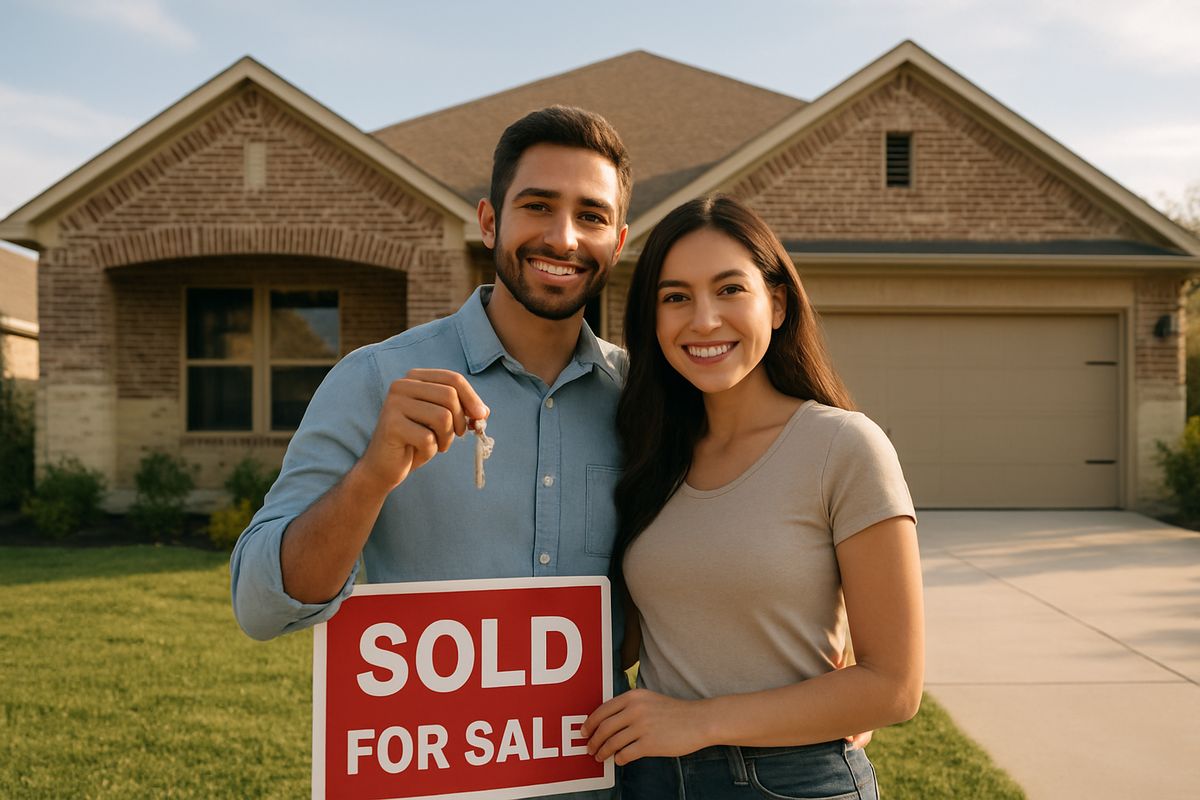 Texas homebuyers celebrating new home purchase under rising 2026 FHA loan limits